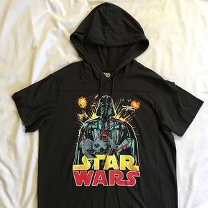 Men’s Star Wars Short Sleeve Hoodie XXL Never Worn